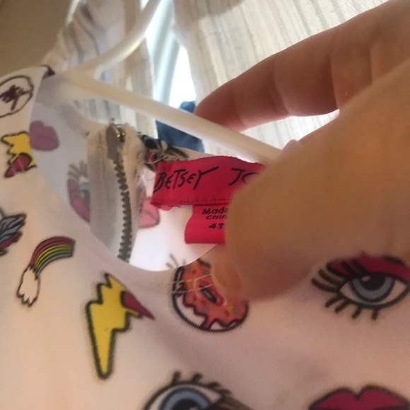 Emoji Betsy Johnson dress within zipper on back - Picture 3 of 3